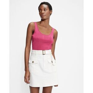 Ted Baker Top Noralou Knit Co-ord Ribbed Barbie‎ Pink Sz 12 Dopamine Workwear